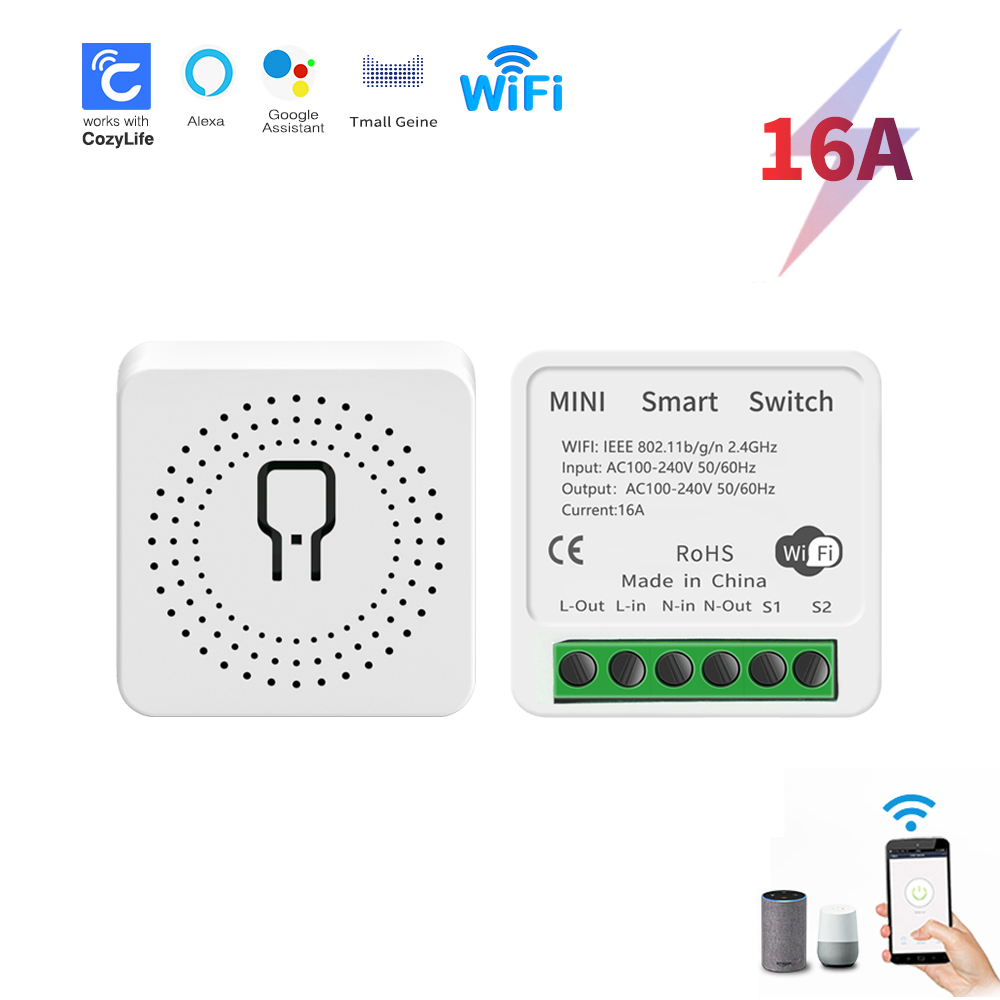 App Home Improvement - SIXWGH Mini Interruttore WiFi Intelligente, Controllo