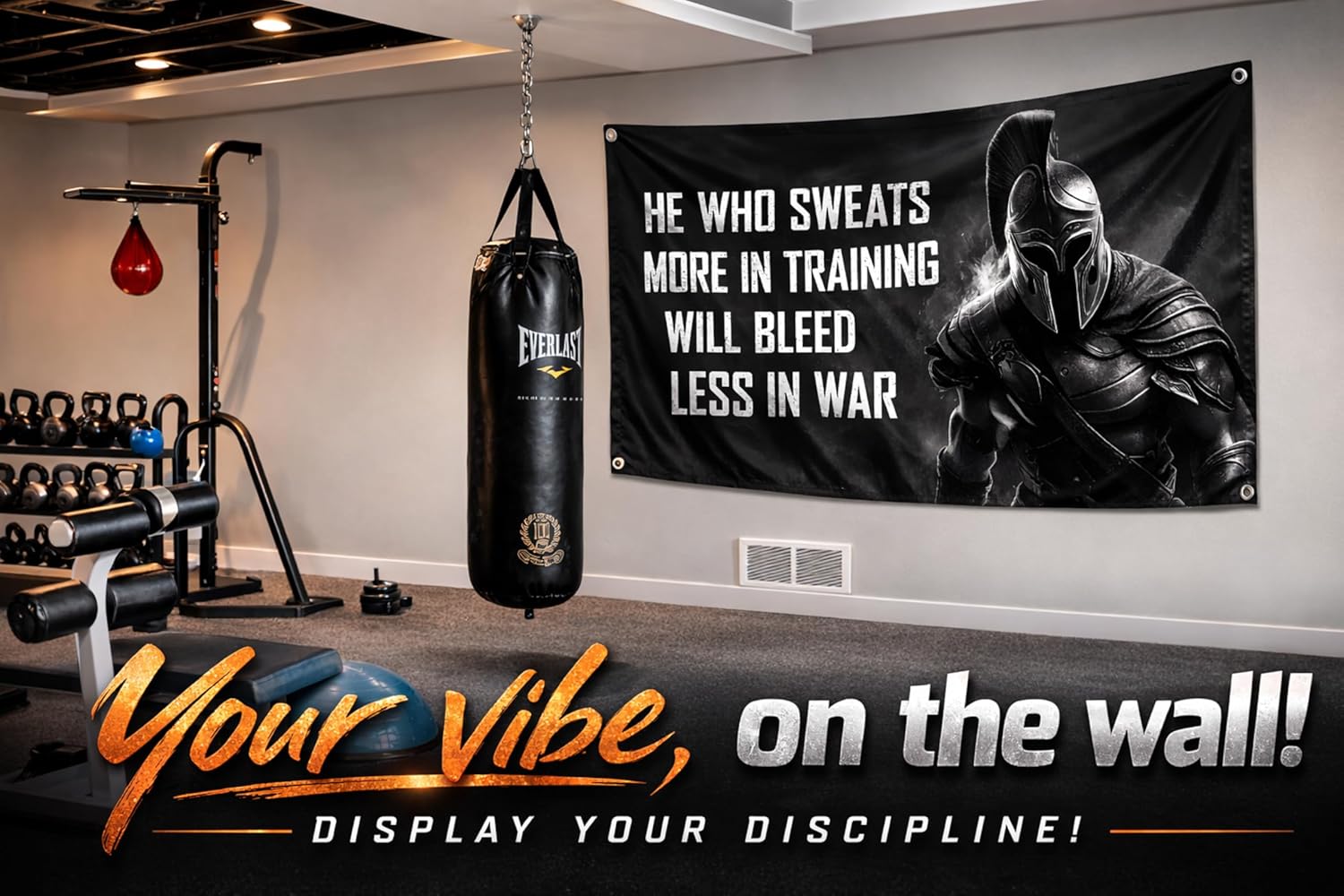 Bandiera Motivazionale Spartan - Home Improvement Quotes recensione e prezzo