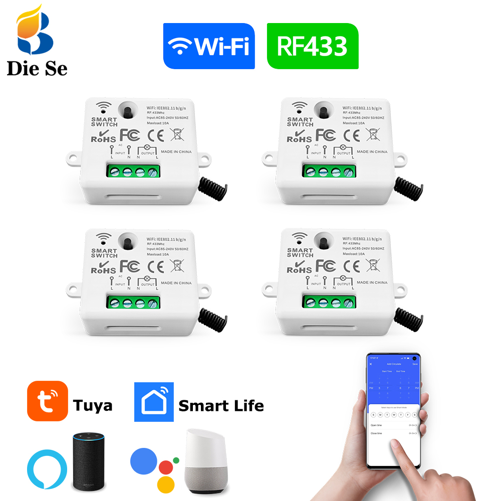 Tuya WiFi Smart Light Switch 4 - App Home Improvement recensione e prezzo